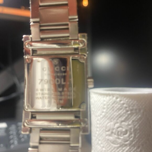 ⌚ Gucci 7900L Chunky Modernist Stainless Steel Link Womens Wrist Watch ⌚ - Picture 8 of 15